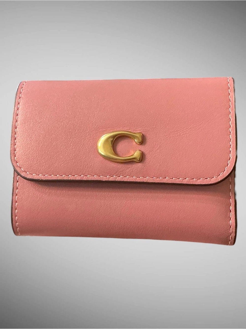 Coach Essential Card Holder Wallet Peony Refined Leather CZ111 NWT - Picture 3 of 14